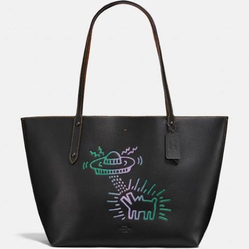 Coach x Keith Haring leather tote